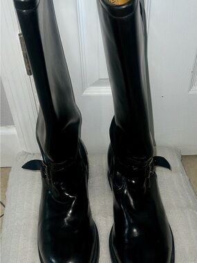 Chippewa Black Leather Tall Riding Boots Men's US 13EE Style 71418